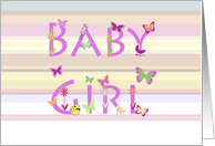 Congratulations on a Baby Girl card
