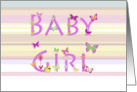 Congratulations on a Baby Girl card