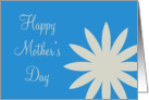 Happy Mother’s Day, white flower card