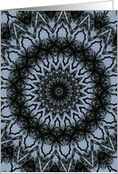 Black and blue feeling card