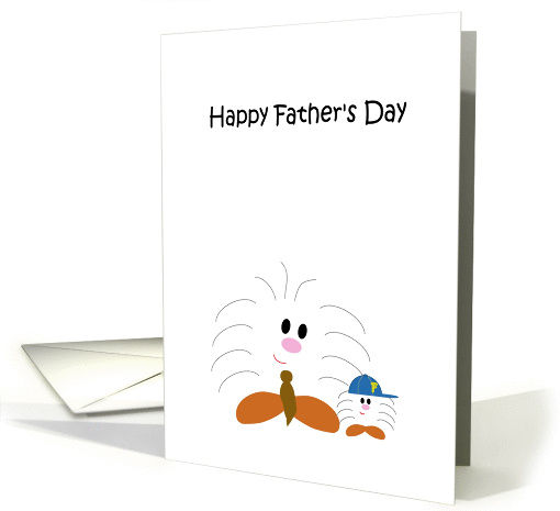 FIZZET Father's Day Father from child Fuzzy critters card (469666)