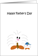 FIZZET Father’s Day Father from child Fuzzy critters card