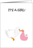 New Baby - Girl card