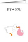 New Baby - Girl card