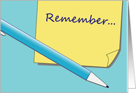 Anniversary - Remember...I love you! card