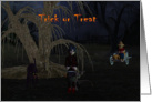 Trick or treating card