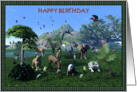 Happy Birthday-Wild Animals card
