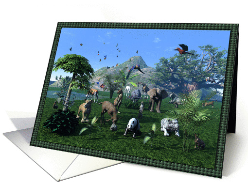 Wild Animals card (393058)