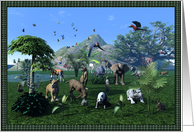 Wild Animals card