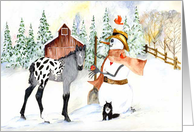 Cowboy Christmas 1 card