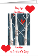 valentine day birthday card
