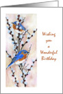 birthday bluebirds card