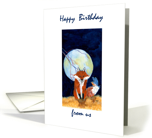 Birthday fox card (336879)