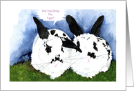 Easter Bunnies card