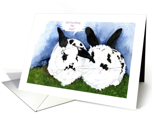 Easter Bunnies Birthday card (373376)