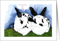 Easter Bunnies Birthday card