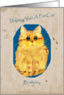 Fat Cat Birthday card