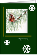 Christmas is a coming card