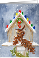 Christmas Wren Home Sweet Home card