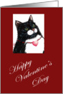 Valentine Cat card