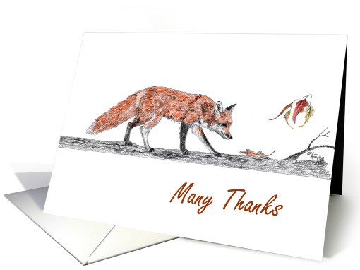 Foxy Thanks card (771087)