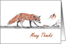 Foxy Thanks card