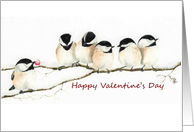 Chickadee’s Offer My Heart Valentine card