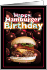 Happy Hamburger Birthday card