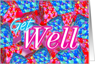 Get Well, Abstract Cubes card