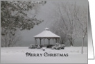 Gazebo in Winter Christmas Card