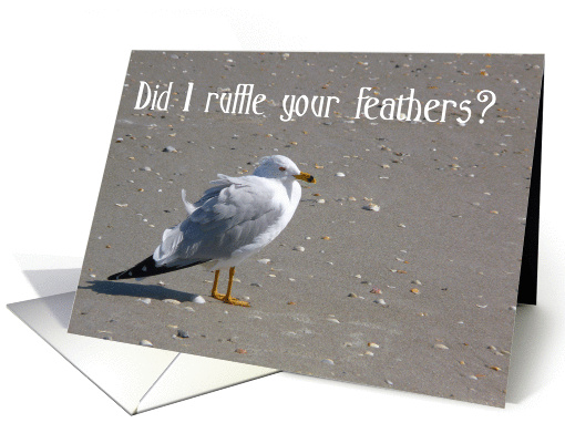 Did I ruffle your feathers? card (382011)