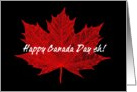 Happy Canada Day eh! card