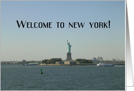 Welcome to New York! - Statue of Liberty card