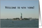 Welcome to New York! - Statue of Liberty card