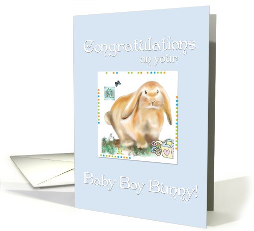 New Baby Boy-Chinese Astrology/Year of the Rabbit card (757432)