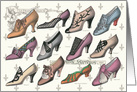 French Shoes All Occasion Vintage Card