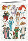 Vintage Fairy Tales Paper Doll Set All Occasion card