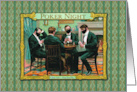 Friendship in Vintage Poker Players in Coronavirus Masks card