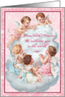 Vintage Cherubs Welcome of Little Princess Baby Girl card