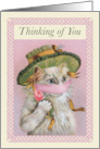 Thinking of You Vintage Kitty in Coronavirus Mask card