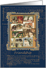 Friendship Kitties general cats and young cats Vintage card