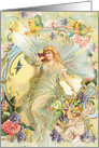 Fairy Friends, Cherubs, Angels All Occasion Blank Vintage card