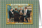 Men’s Poker Night All Occasion Vintage card