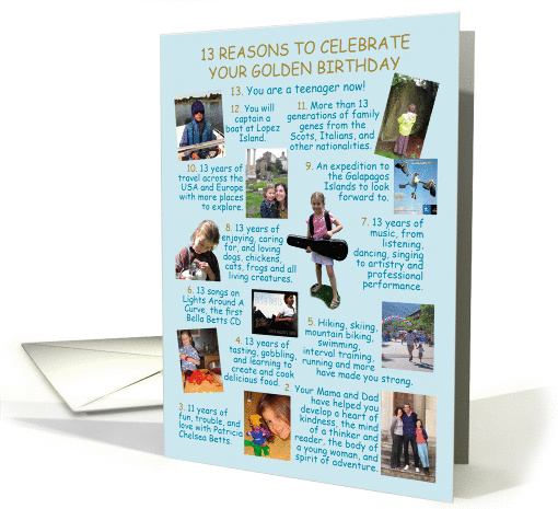 Bella's 13th Birthday card (1149710)
