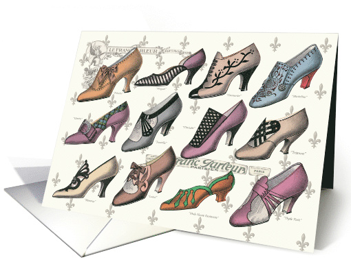French Shoes All Occasion Vintage card (1479522)