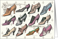 French Shoes All Occasion Vintage Card