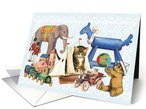 Little Boy Toys All Occasion Vintage card (1479528)