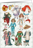 Vintage Fairy Tales Paper Doll Set All Occasion card