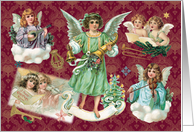 Music from the Angels Vintage Christmas card