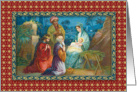 Three Kings Visiting The Christ Child card